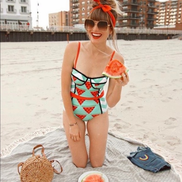 Modcloth Other - NWOT ModCloth high dive watermelon one piece